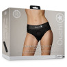 Ouch! Culotte vibrante Strap-On High Cut Brief Noire
